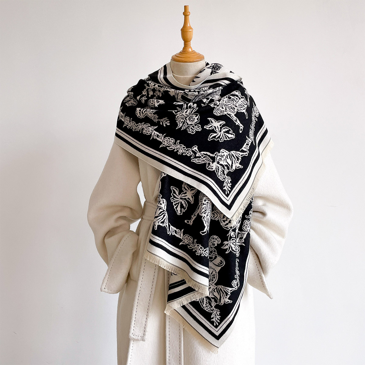 Cashmere Pashmina Wrap - Sciarpa Femminile Hijab Pashmina Bandana Scialle