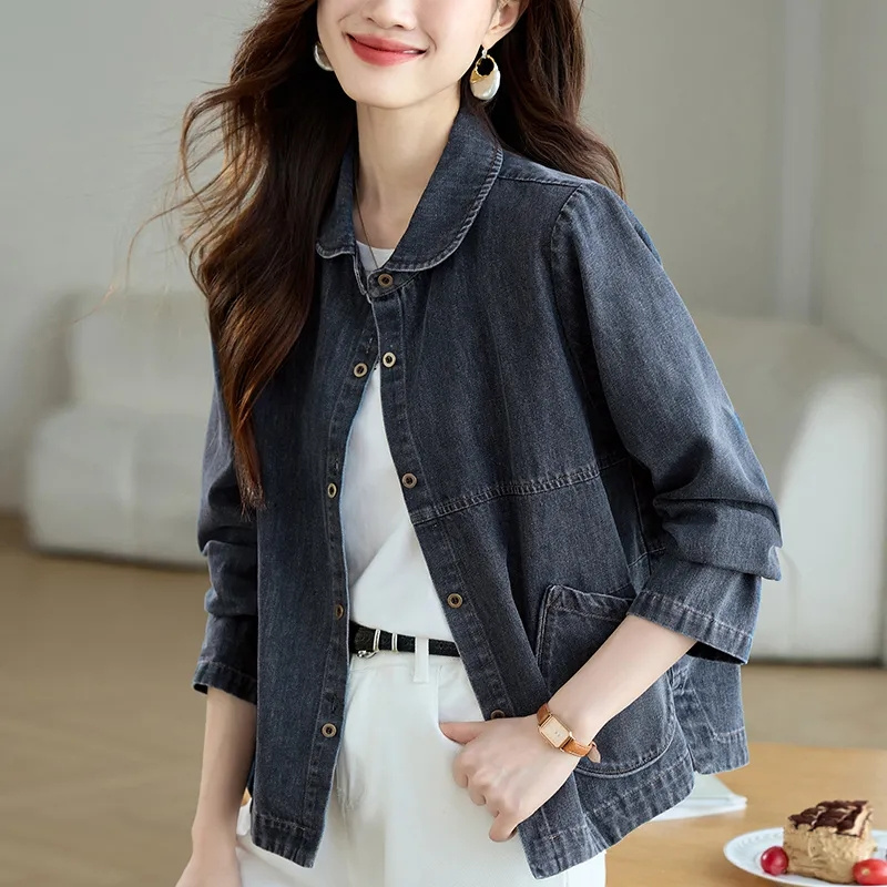 Down Jacket Packable - Giacca di Jeans da Donna Primavera