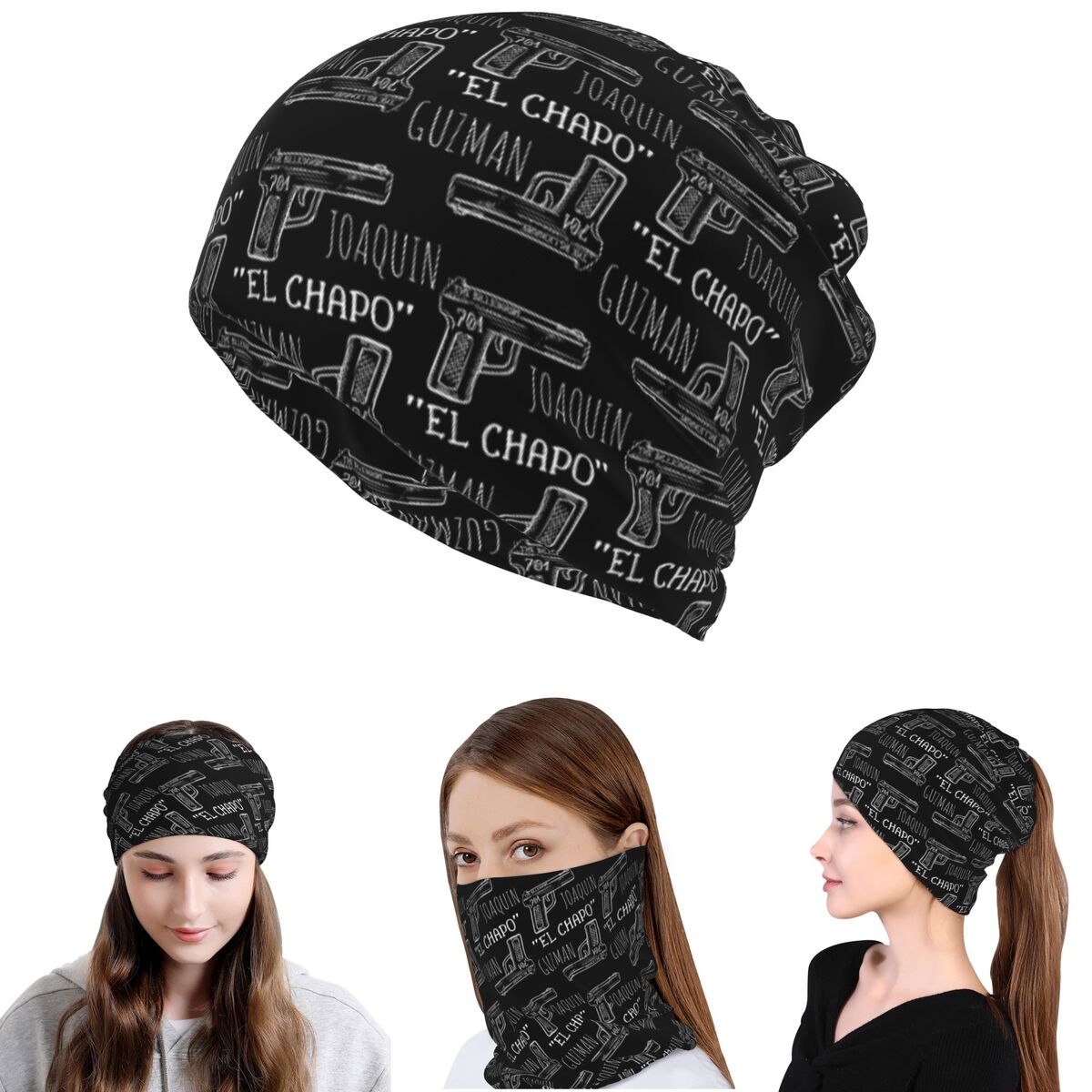 Knit Beanie Hat Warm - Bandana, Scaldacollo, Maschera, Sciarpa, Berretto, Cappello