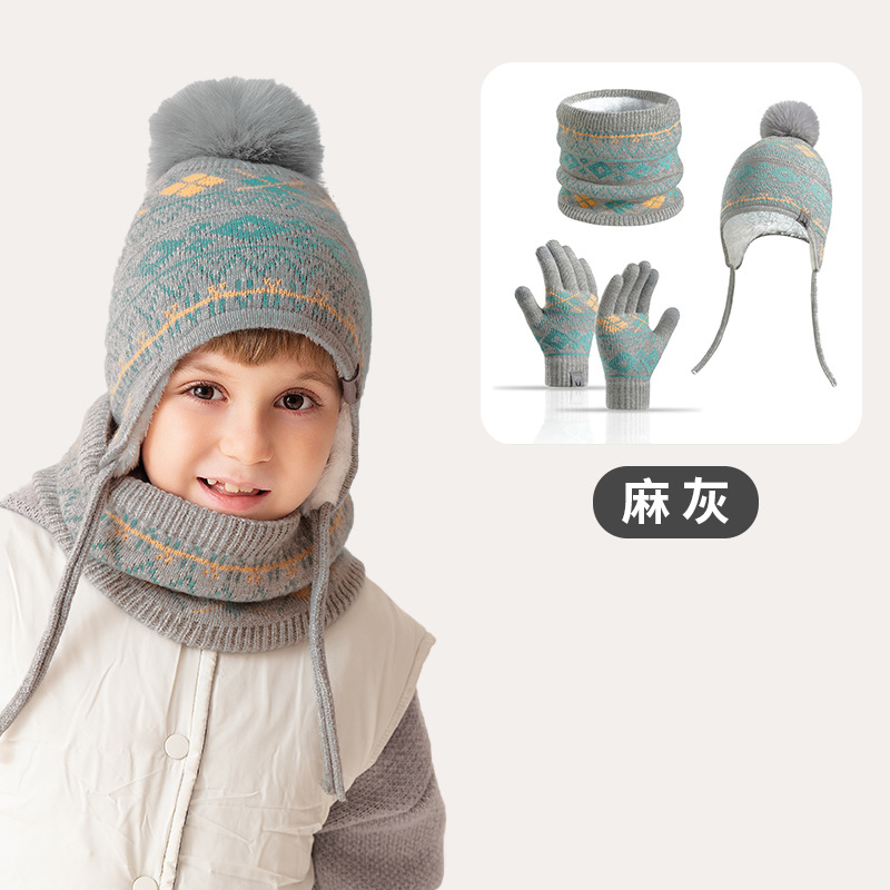 Set 3-in-1 per Bambini: Cappel - Knit Beanie Hat Warm recensione e prezzo